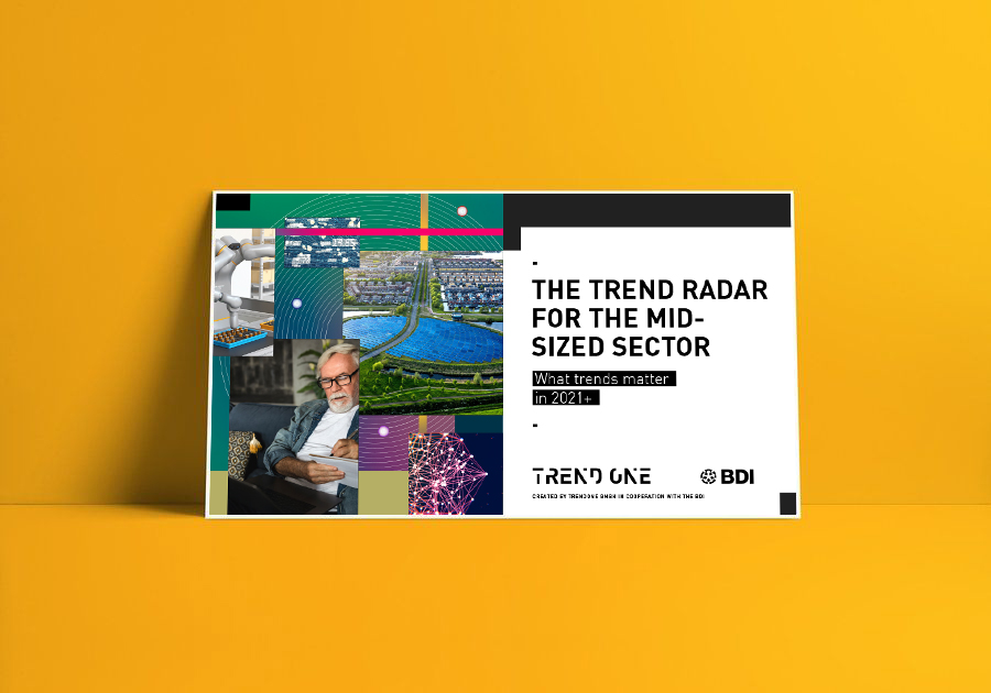 TRENDONE trend radar for the mid-sized sector cover download